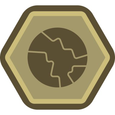 Bir yıldız simgesinin vektör illüstrasyonu