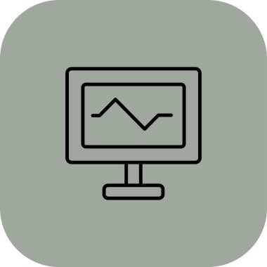 vektör lcd simgesi illüstrasyonu