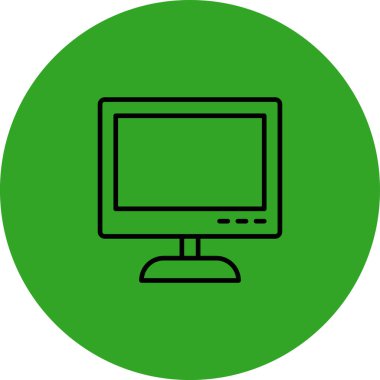 bilgisayar ekranı simgesi. vektör illüstrasyonu