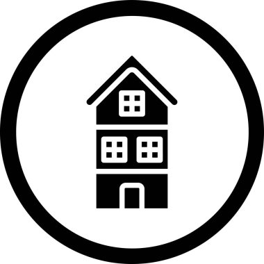 Ev simgesi vektör illüstrasyonu