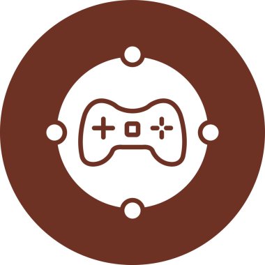 Bir oyun simgesinin vektör illüstrasyonu