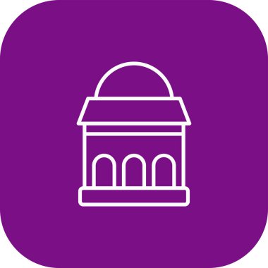 Üniversite simgesi soyut bir grupta izole edildi