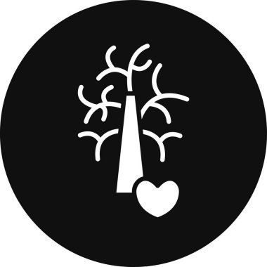 Aşk kalp vektör simgesi