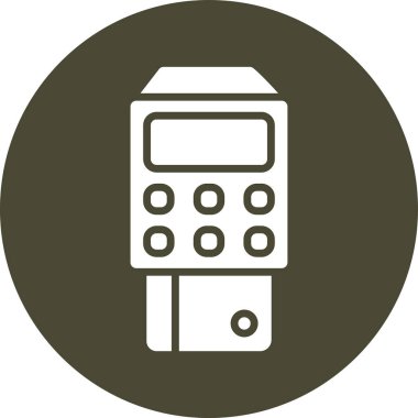 Kart Okuyucu Web simgesi, vektör illüstrasyonu