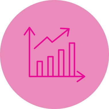 grafik simgesinin vektör illüstrasyonu