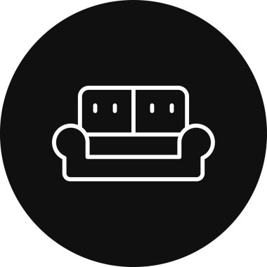 Mobilya simgesinin vektör illüstrasyonu