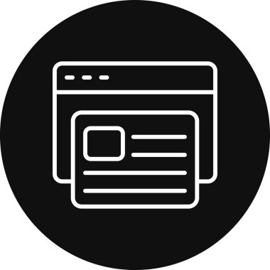 seo modern simgesinin vektör illüstrasyonu