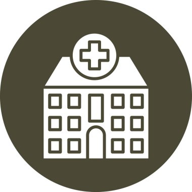 Hastane binası. Web simgesi