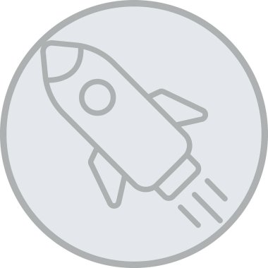 Roket simge vektör çizim