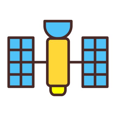 hava aracı simgesi renk dış hat vektörü