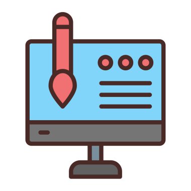 Web simgesi vektör illüstrasyonu