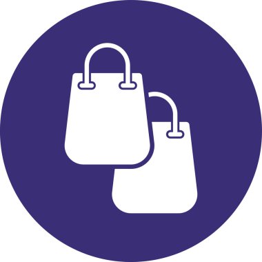 Alışveriş poşeti simgesi vektörü