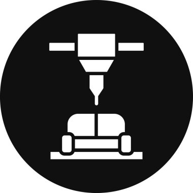 Araba tamir simge vektör çizim