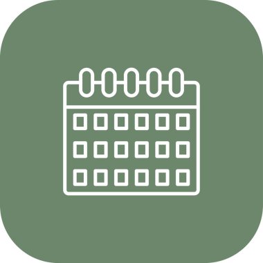 Takvim simgesi vektör illüstrasyonu