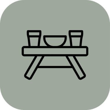 içki ikonu vektör illüstrasyonu