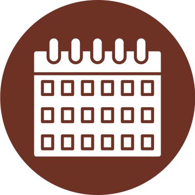 Takvim. Web simgesi basit illüstrasyon