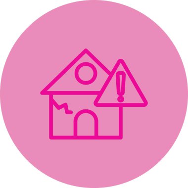 Ev. Web simgesi basit illüstrasyon