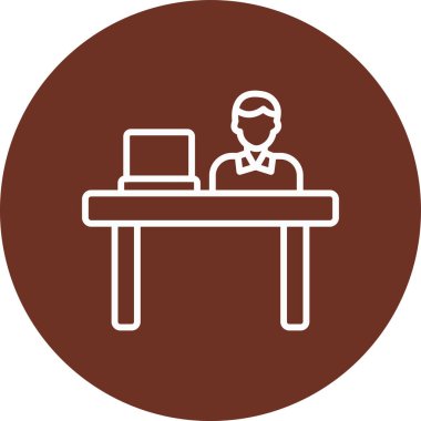 İş ve finans simgesinin vektör illüstrasyonu