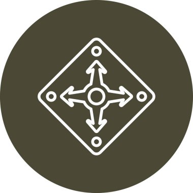 Yol işaretinin vektör illüstrasyonu