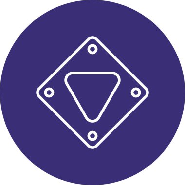 Yol işaretinin vektör illüstrasyonu