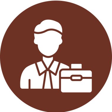 Teslimatçının vektör illüstrasyonu