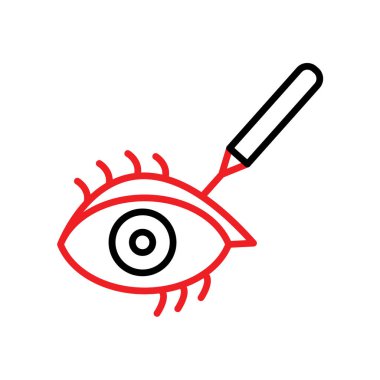 Göz simgesini vektör web ve mobil uygulaması tasarım, göz logo kavramı için izole üzerinde beyaz arka plan