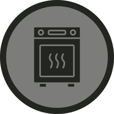 Fırın simge vektör çizim