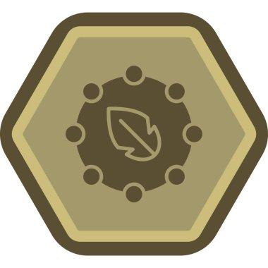 Modern yiyecek simgesinin vektör çizimi