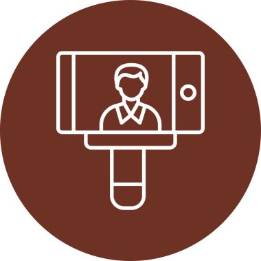 İş adamı simgesinin vektör illüstrasyonu