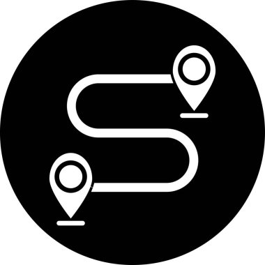 konum. Web simgesi basit illüstrasyon