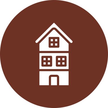 vektör evi simgesi, vektör illüstrasyonu