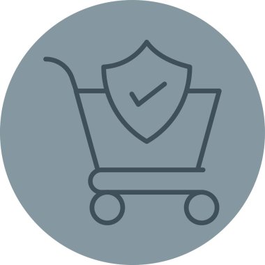 Web için vektör kalkanı simgesi