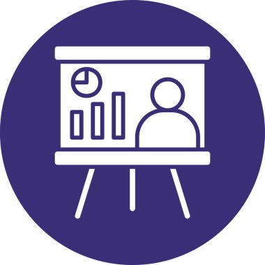 İş ikonu. Basit resimleme