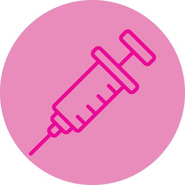 Şırınga ikonlu aşı eşkenar dörtgeni.