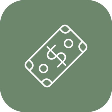 Para birimi web simgesi, vektör illüstrasyonu