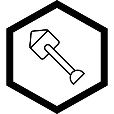 Çekiç. Web simgesi basit tasarım