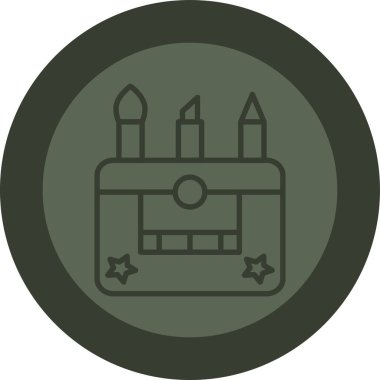 Askeri simgenin vektör illüstrasyonu