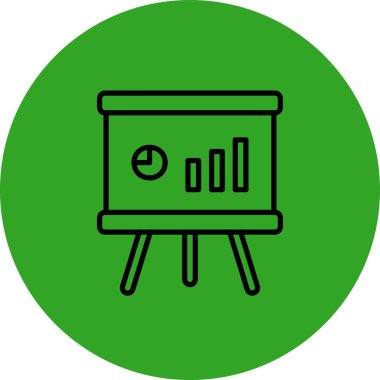 İş ve finans simgesinin vektör illüstrasyonu