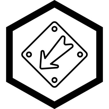 yön ikonu vektör illüstrasyonu