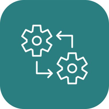 Simge ayarlanıyor, basit vektör illüstrasyonu