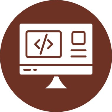Programlama kodu. Web simgesi