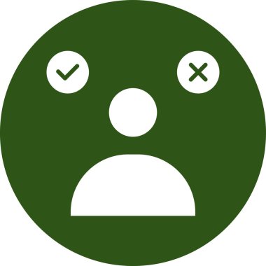 Üzgün gülen surat ve olumsuz bir duygu.