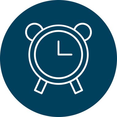 Alarm saat simgesi, basit tasarım