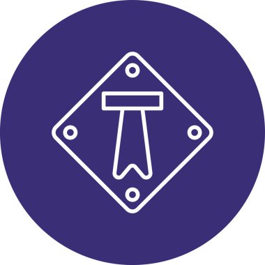 yol simgesi vektör illüstrasyonu