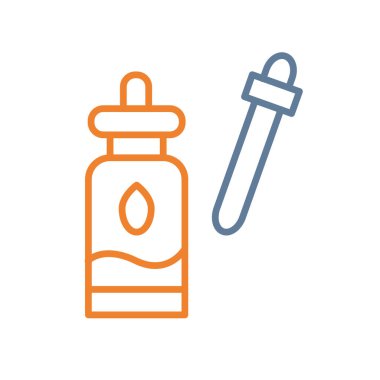 Termometre çizgisi ve kabartma simgesi, ilaç ve sağlık, tıbbi işaret, vektör grafikleri, beyaz arkaplan üzerinde doğrusal bir desen, ep 10