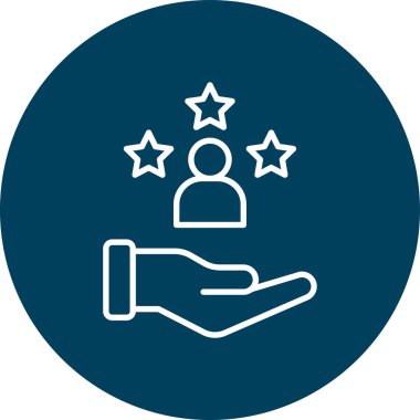 Müşteri servis simgesi vektör illüstrasyonu