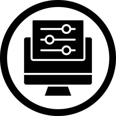 seo modern simgesinin vektör illüstrasyonu