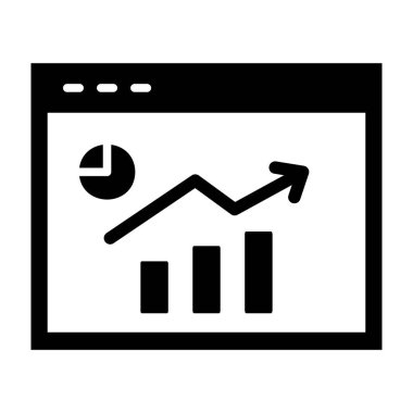 Grafik glifler düz vektör simgeler