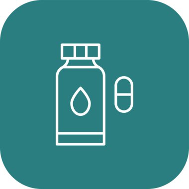 Yağ bırakma çizgisi simgesinin vektör çizimi