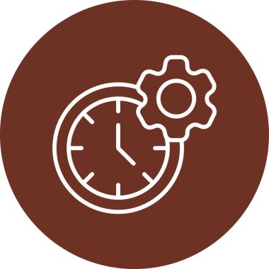 Kişisel ve ticari kullanım için zaman vektör simgesi simgesi vektör çizimi..